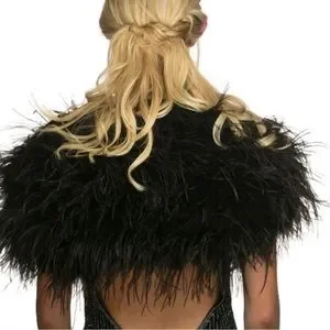 Accessories | Ostrich Feather Bolero Jacket Feather Jacket